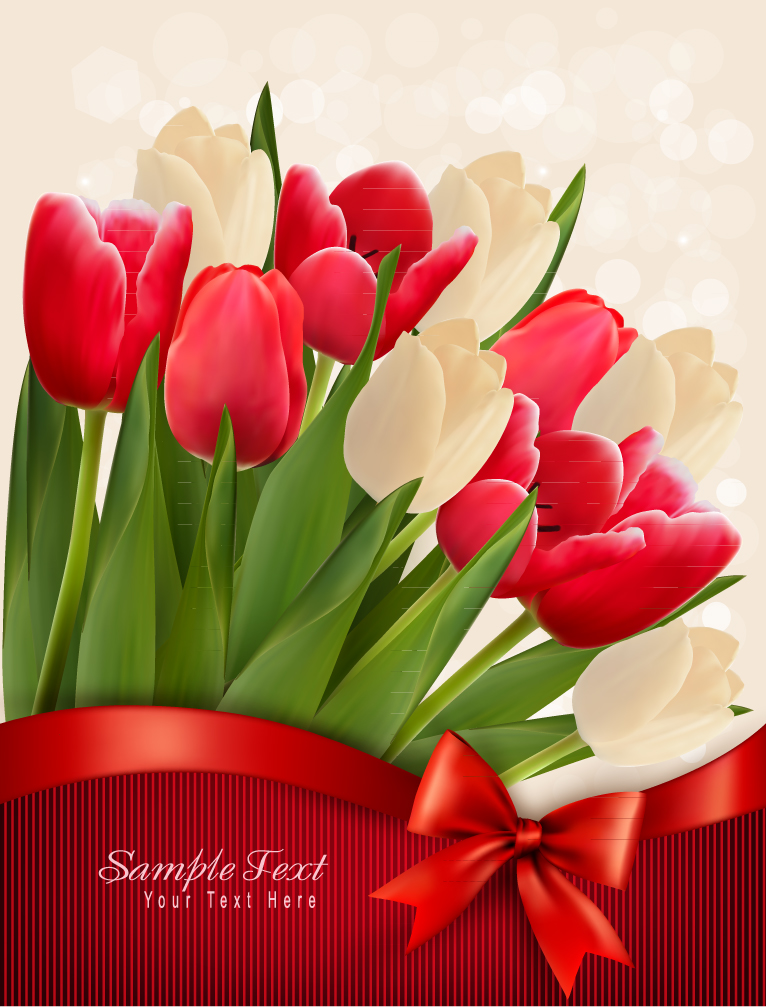 Tulip Flowers Vector Download