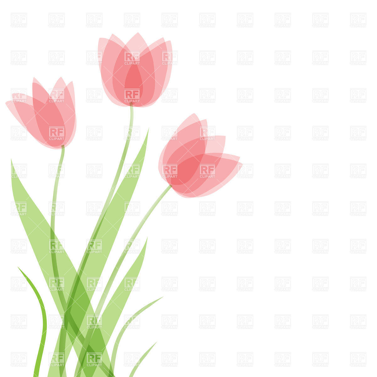 Tulips Flowers Clip Art