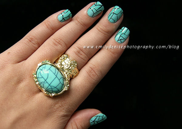 Turquoise Nail Art Design