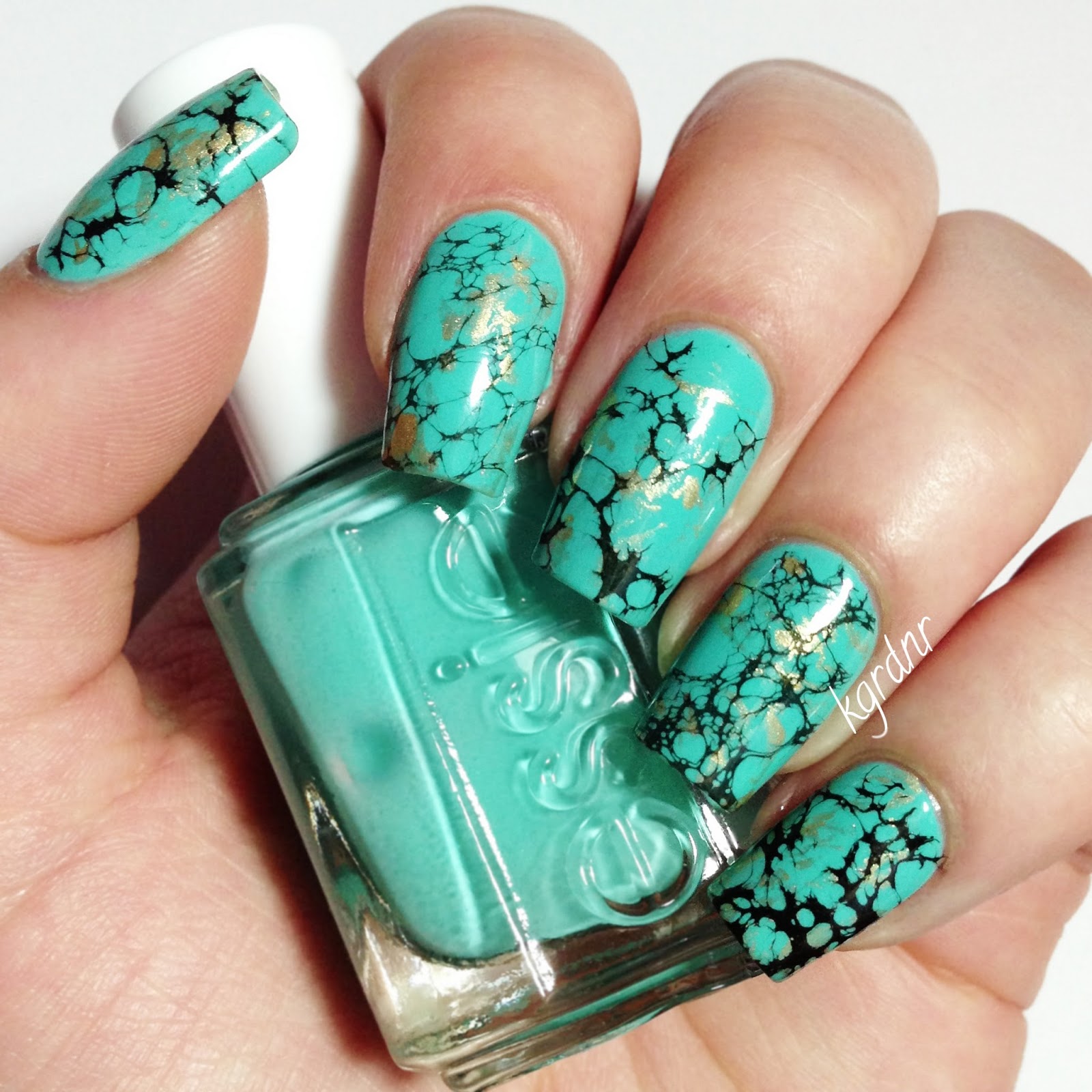 Turquoise Stone Nails