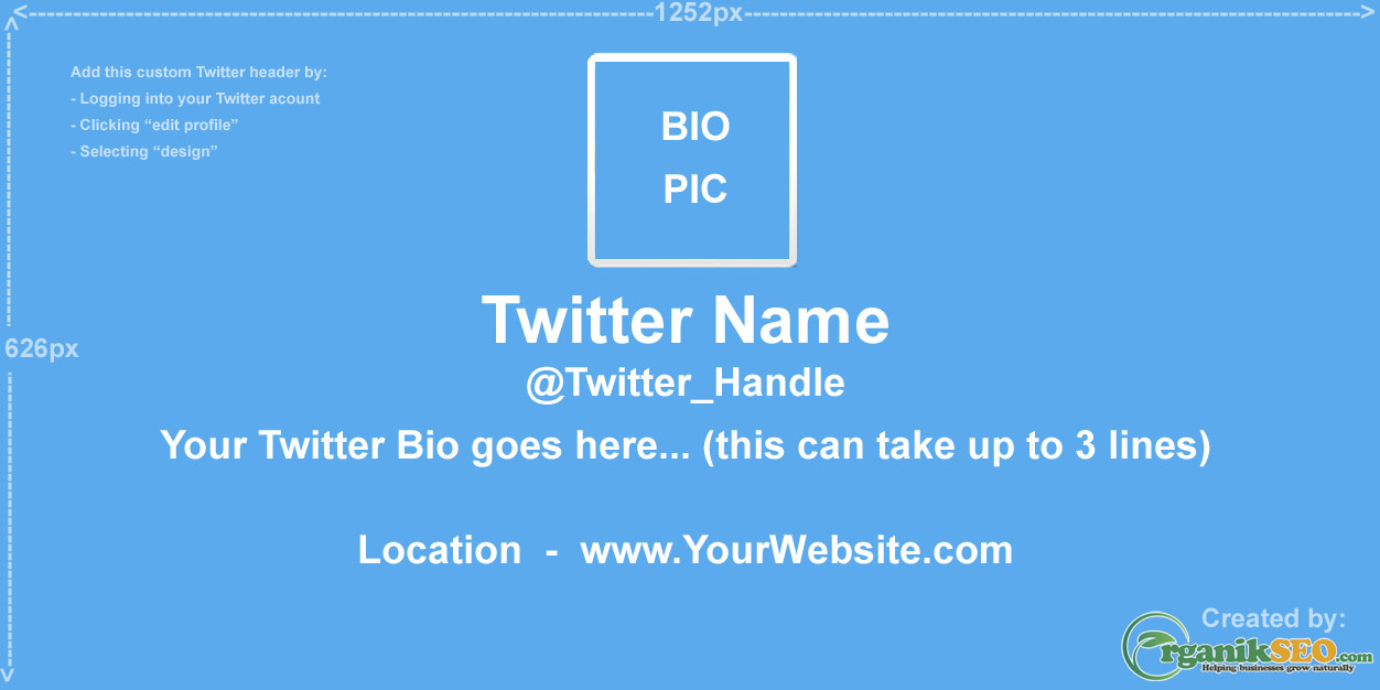 Twitter Header Design Template Twitter Header Design Template
