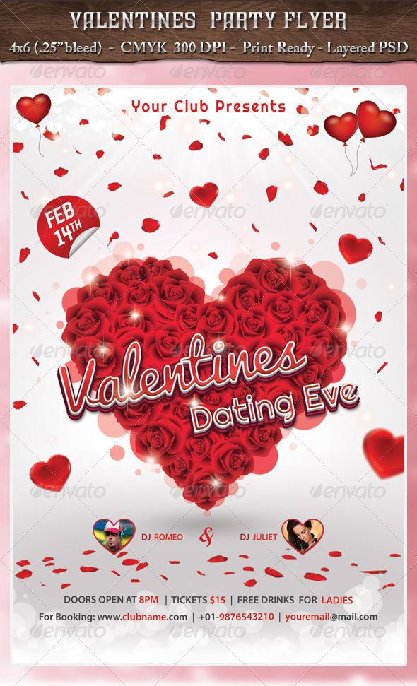 Valentine Flyer PSD