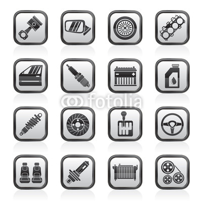 Vector Car Parts Icon Vector Car Parts Icon