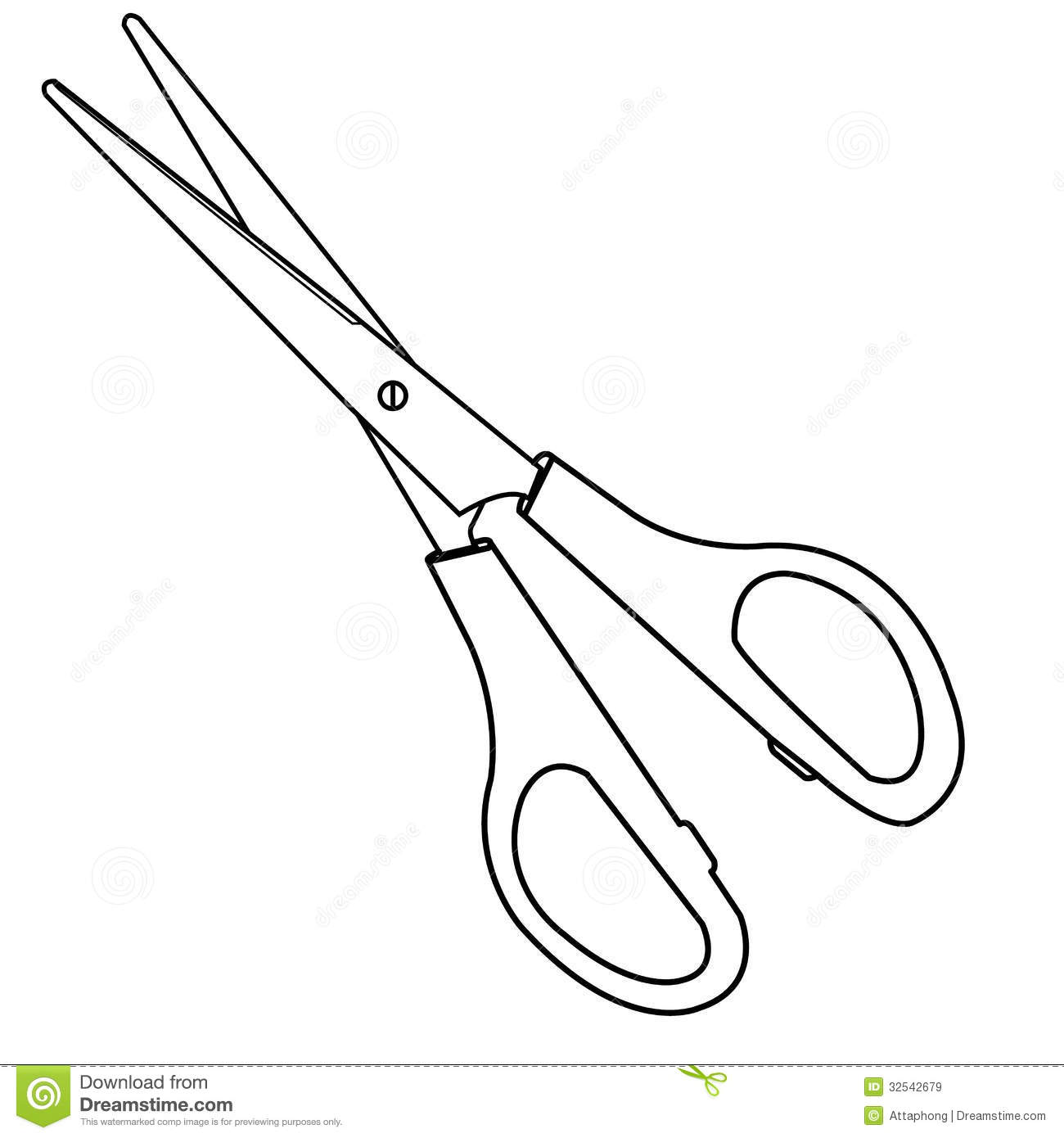 Vector Hair Scissors Clip Art
