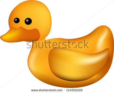 Vector Rubber Duck Clip Art