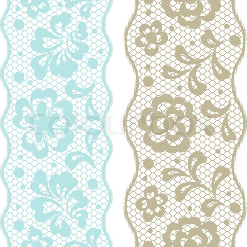 Vintage Flower Background Seamless Vector Lace Pattern