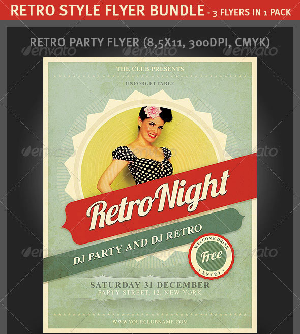 Vintage Flyer Template Free