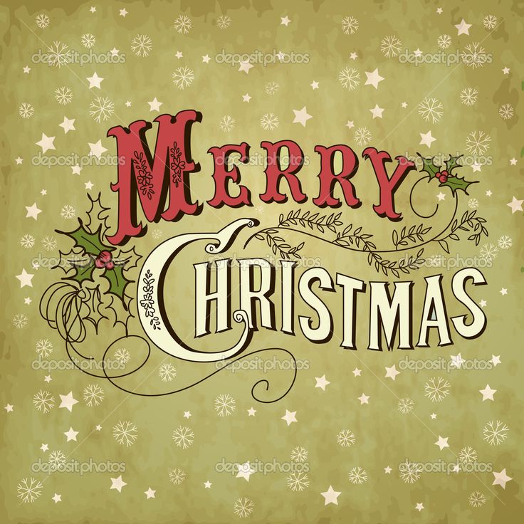 Vintage Merry Christmas Clip Art Vintage Merry Christmas Clip Art