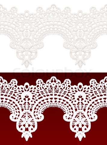 White Lace Border Vector White Lace Border Vector