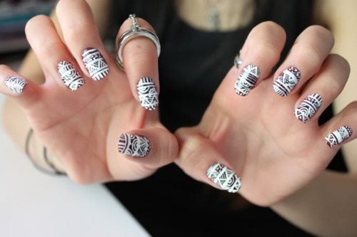 White Nail Polish Designs