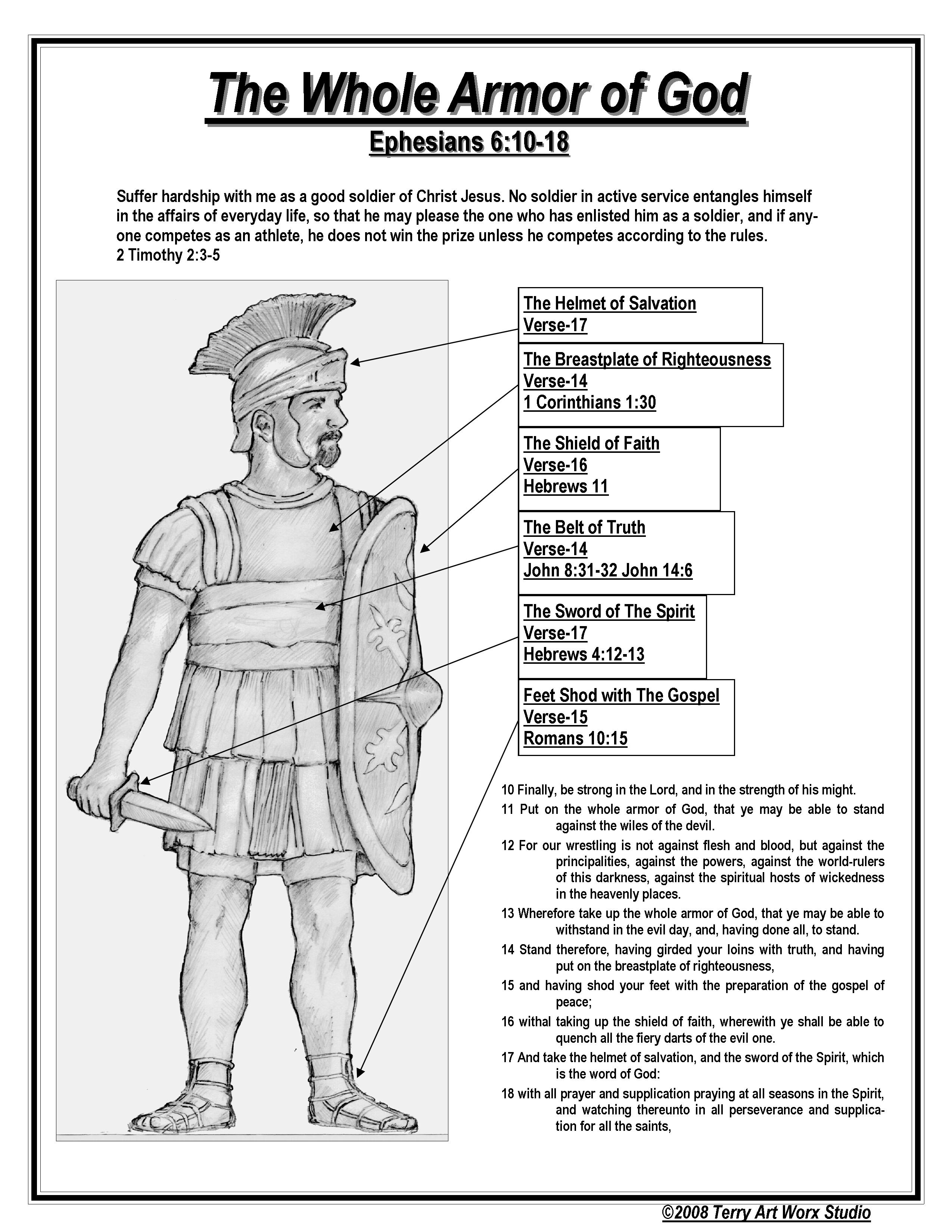 Whole Armor of God Printables