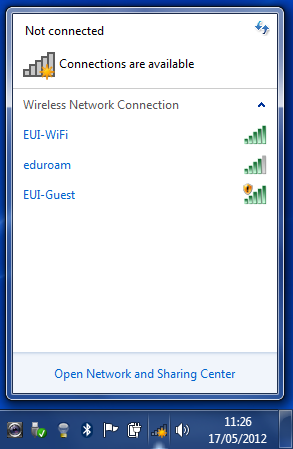 Windows 7 Wifi Icon