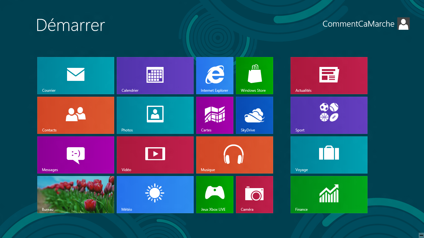 Windows 8 Start Page