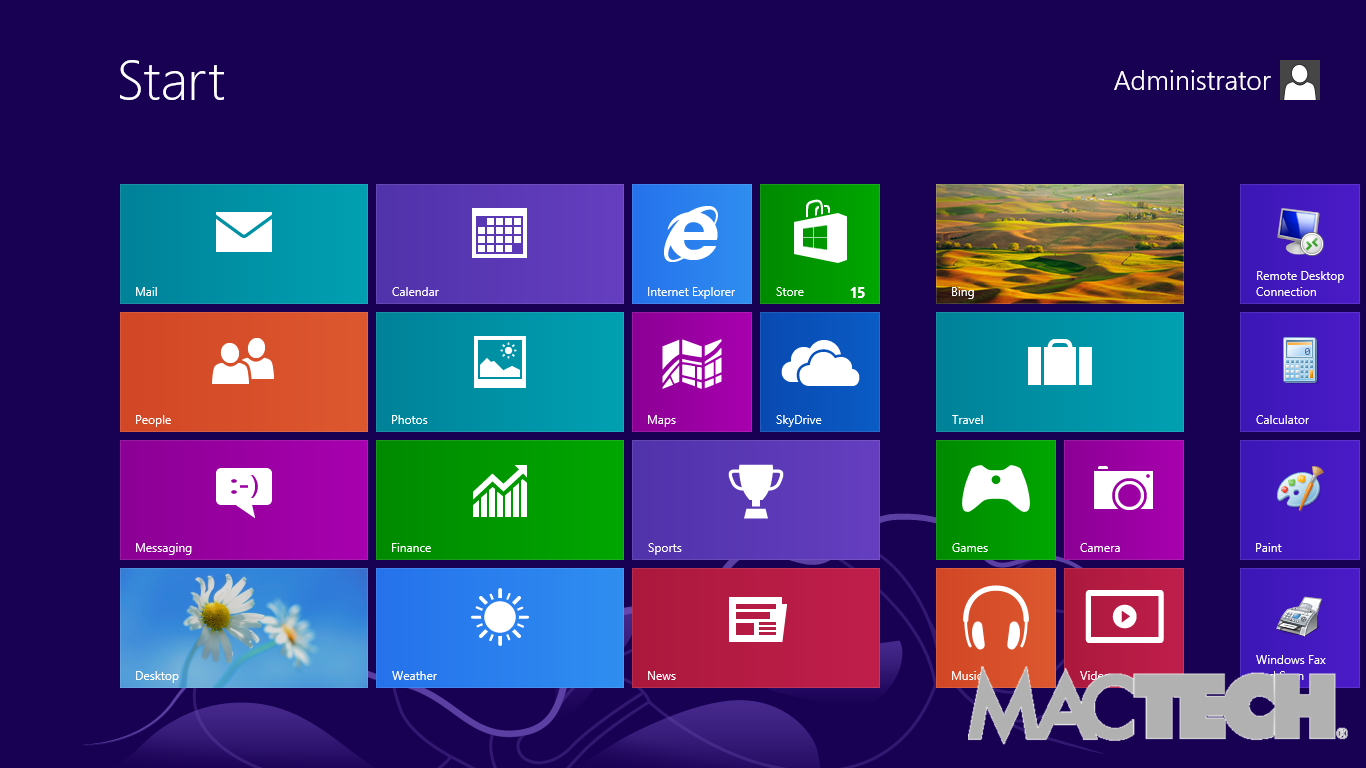 Windows 8 Start Screen