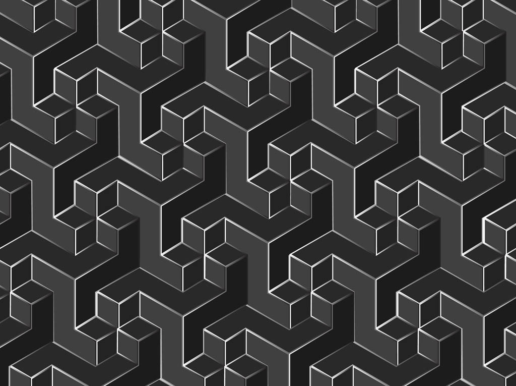 3D Geometric Vector Patterns