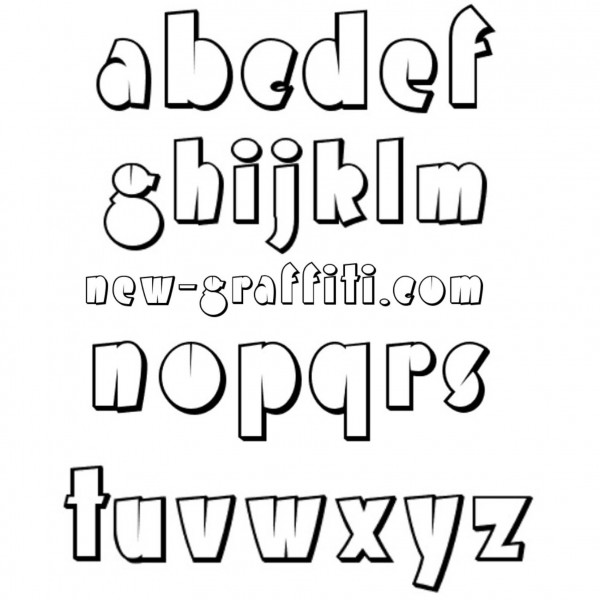 3D Graffiti Font Styles Alphabet