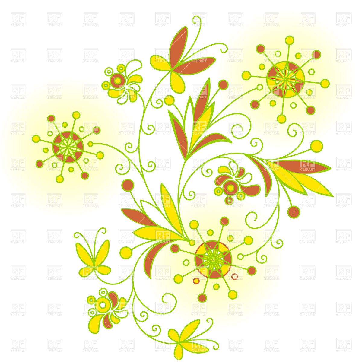Abstract Flower Floral Design Abstract Flower Floral Design