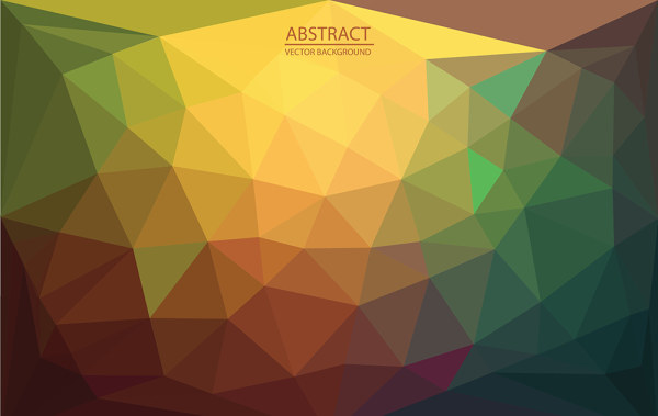 Abstract Triangle Colorful Vector Wallpaper