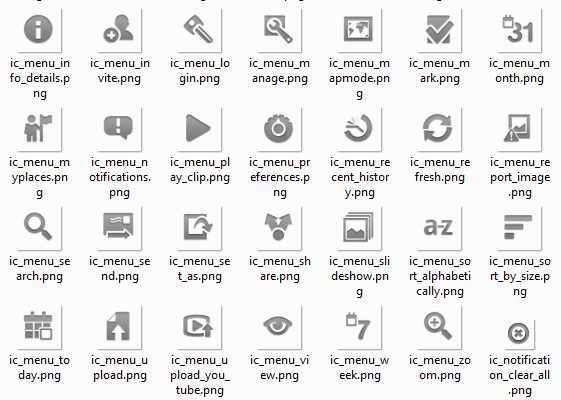 Android Drawable Icons