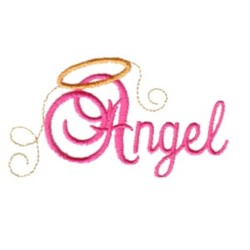Angel Halo Wings Machine Embroidery Design