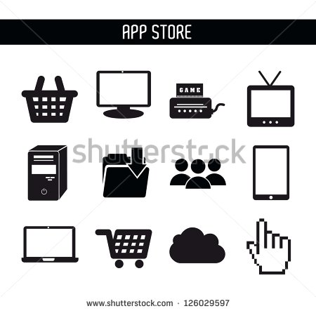 App Store Icon Black and White