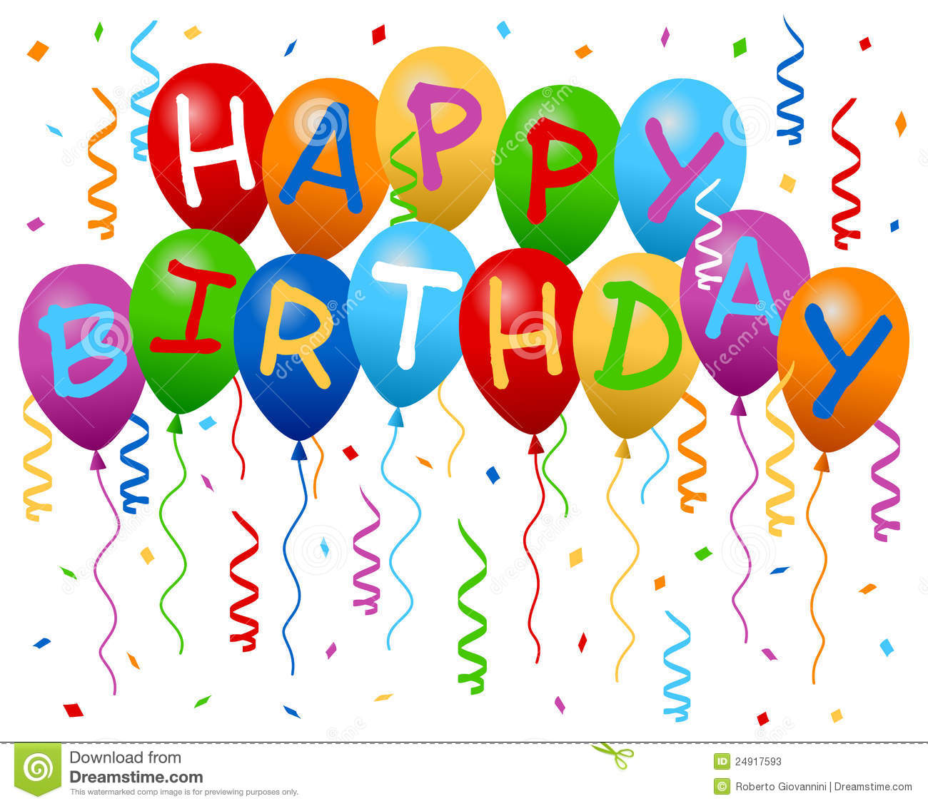 16 Happy Birthday Balloons Graphics Images