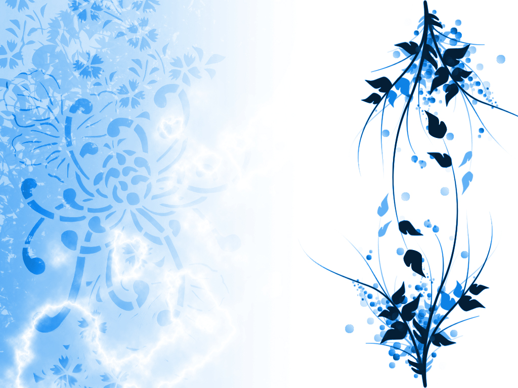 Beautiful White and Blue Background