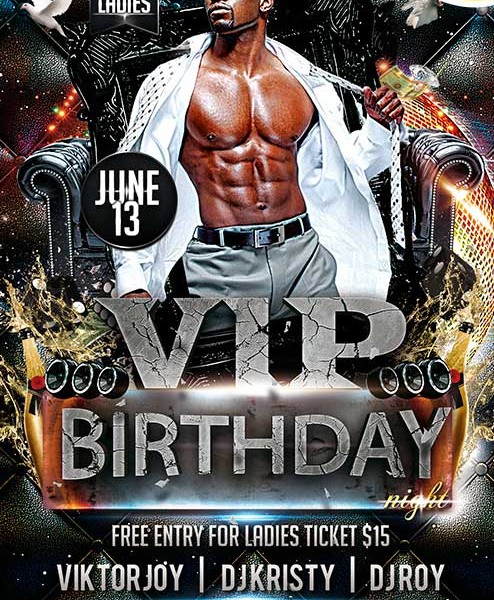 Birthday Party Club Flyer Template