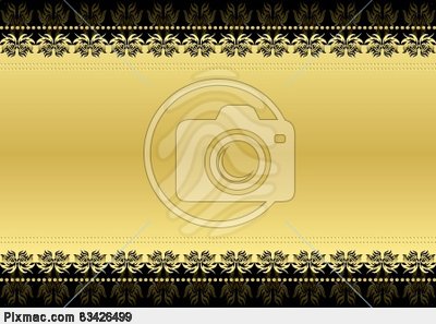 Black and Gold Border Clip Art