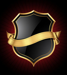 Black and Gold Shield