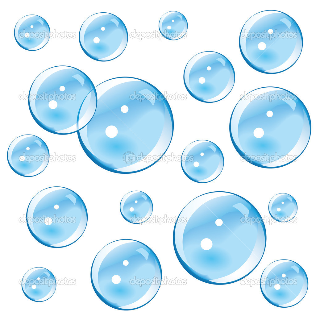 Blue Bubbles Vector