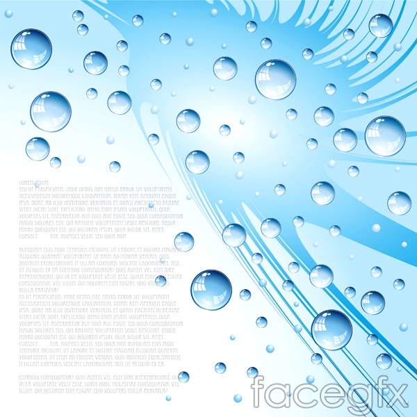 Blue Bubbles Vector