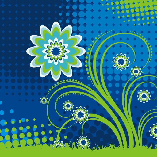 Blue Flower Graphics