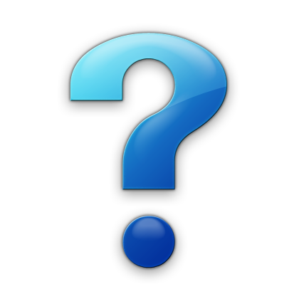 Blue Question Mark Icon