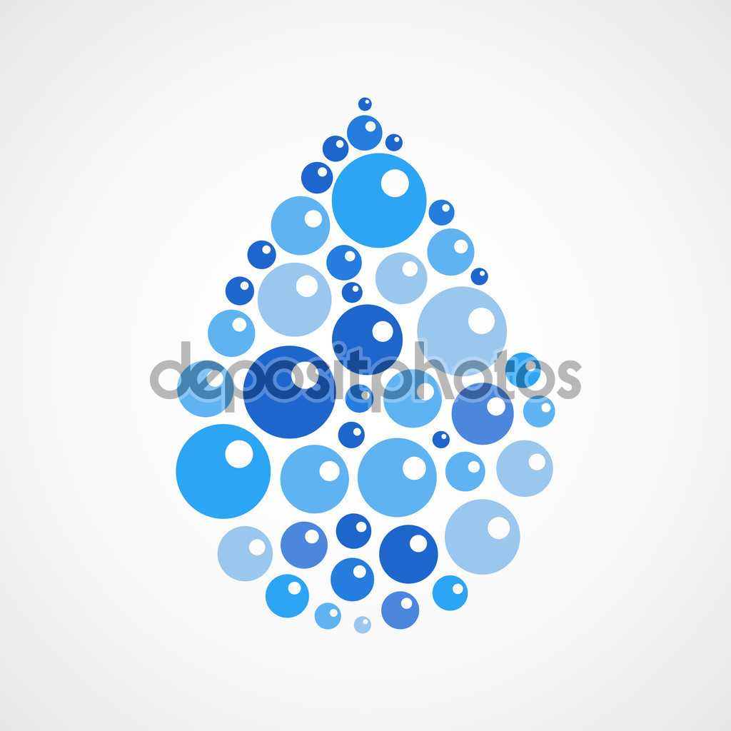 Blue Water Bubbles Templates