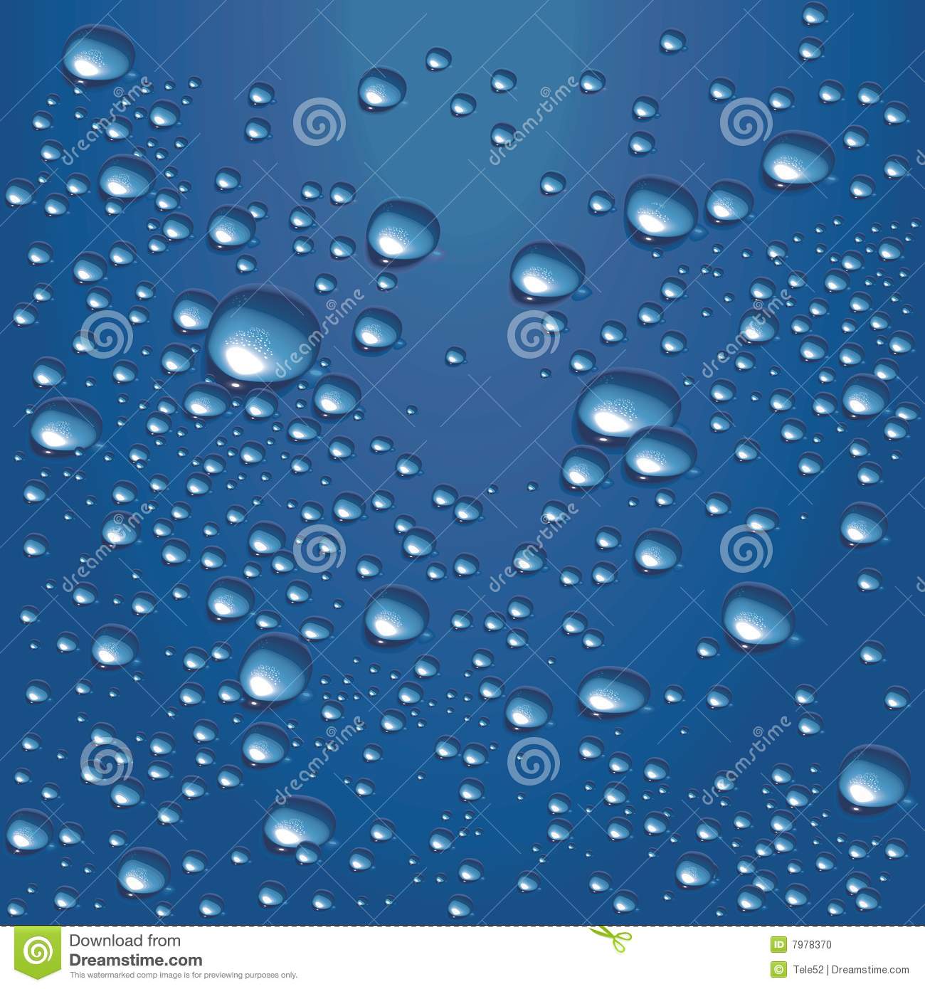 Blue Water Bubbles