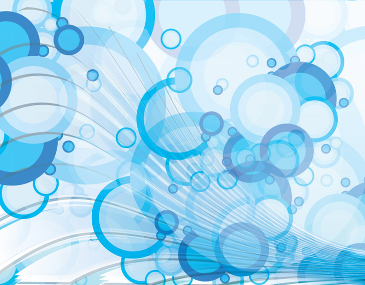 11 Blue Water Bubbles Vector Images