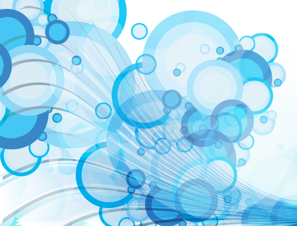 18 Blue Vector Bubbles Images