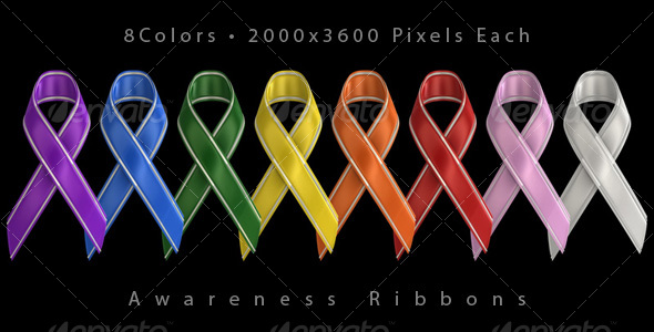 Cancer Awareness Ribbon Colors