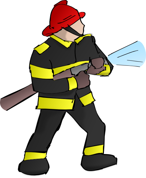 Cartoon Firefighter Clip Art