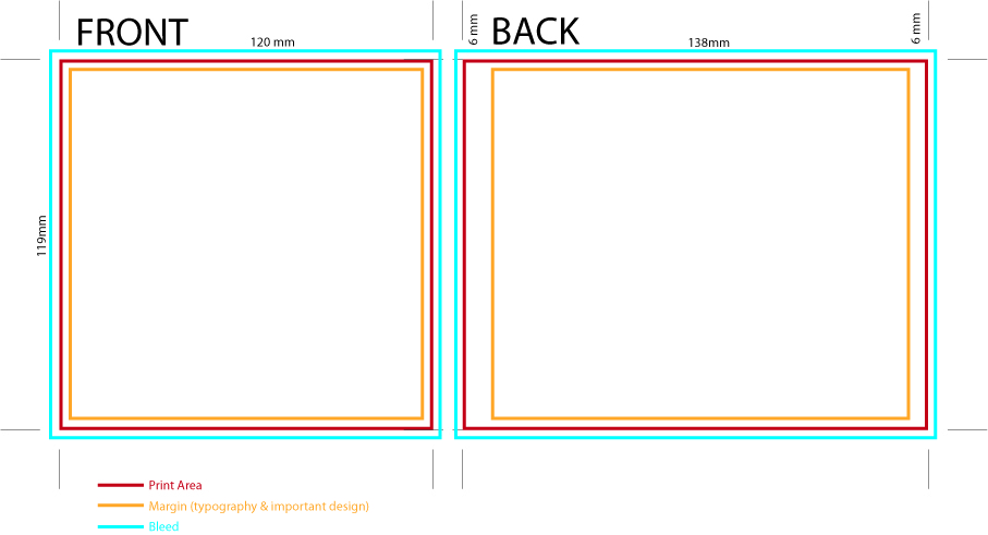 CD Case Cover Template