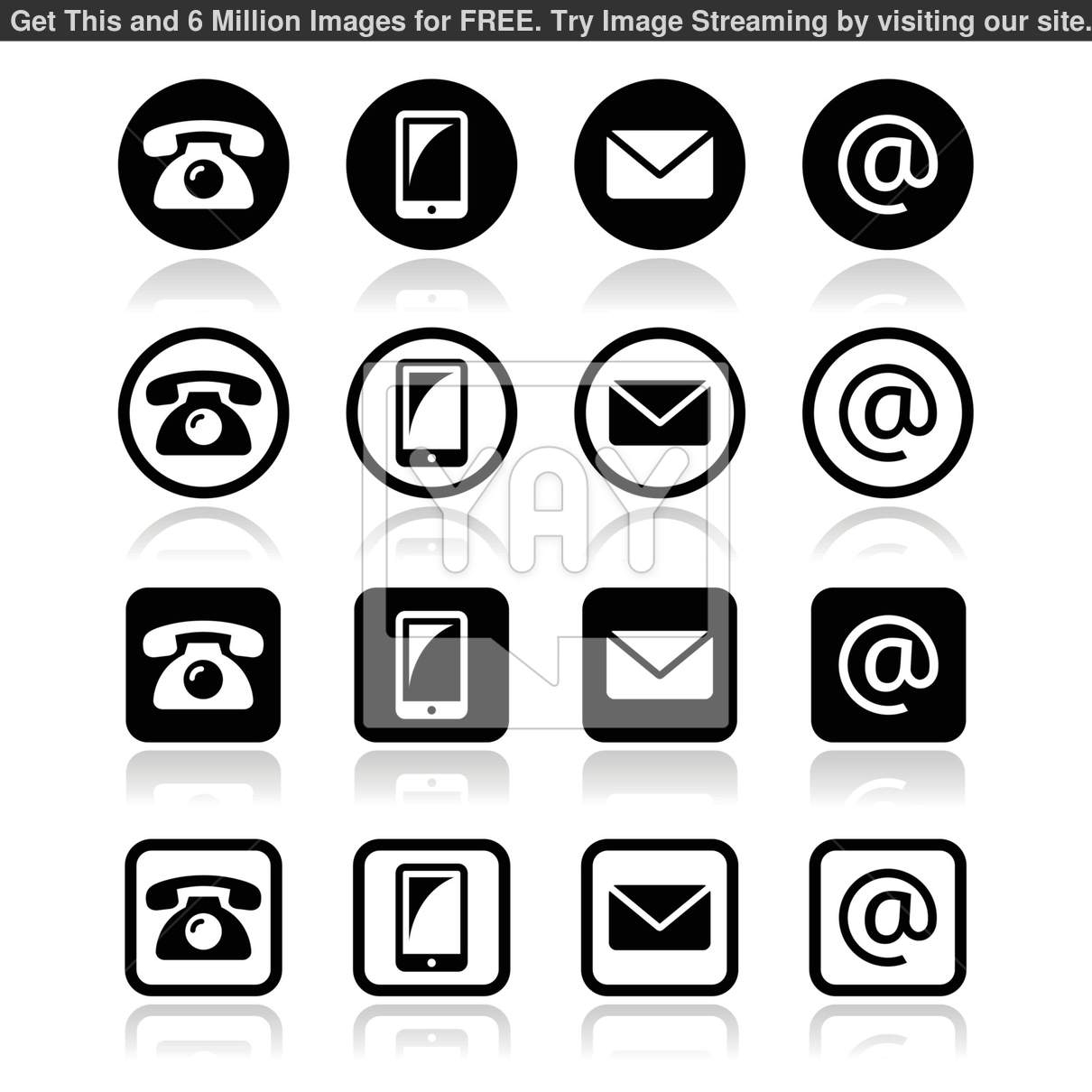 Cell Phone Email Icon