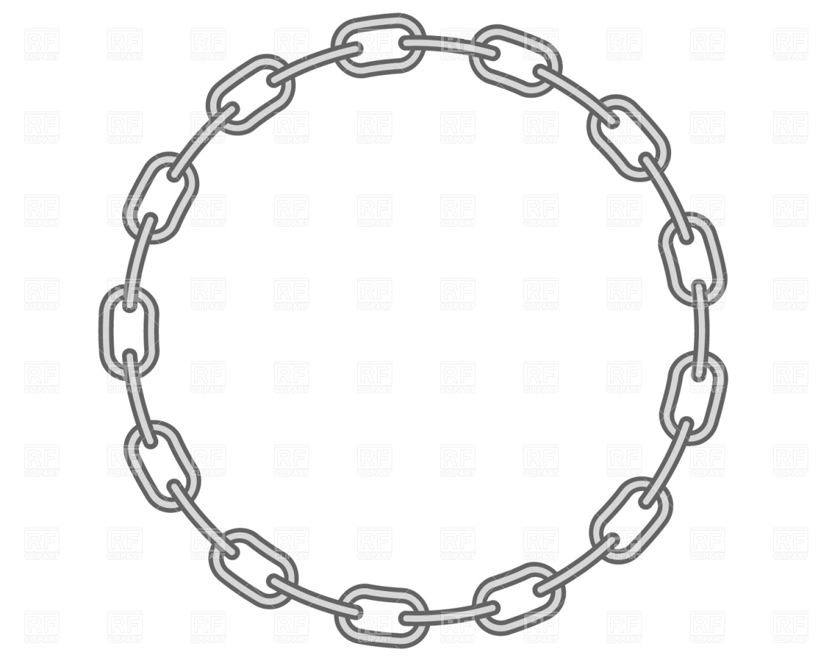 Chain Link Circle Clip Art