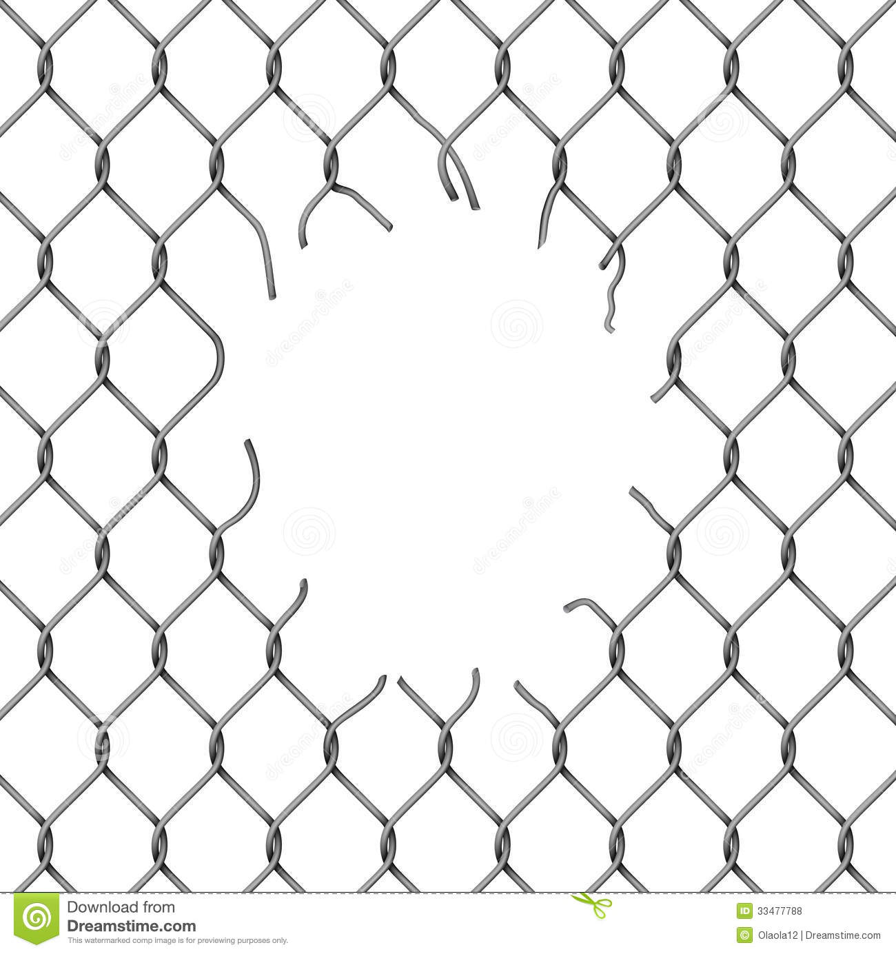 Chain Link Fence Vector
