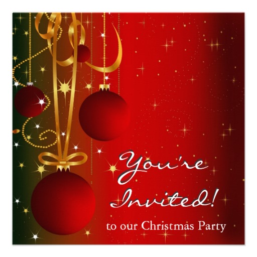 Christmas Holiday Party Invitation Templates Free