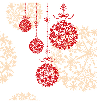 12 Abstract Vector Clip Art Christmas Decorations Images