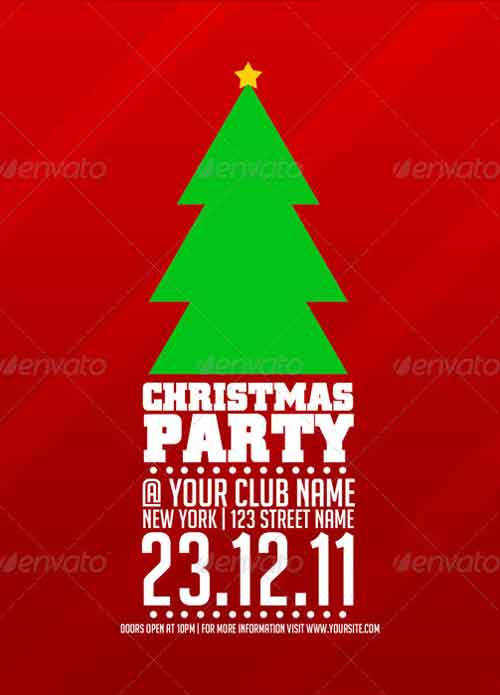 Christmas Party Flyer Template