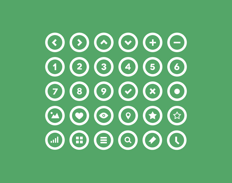 Circle Social Icon Set