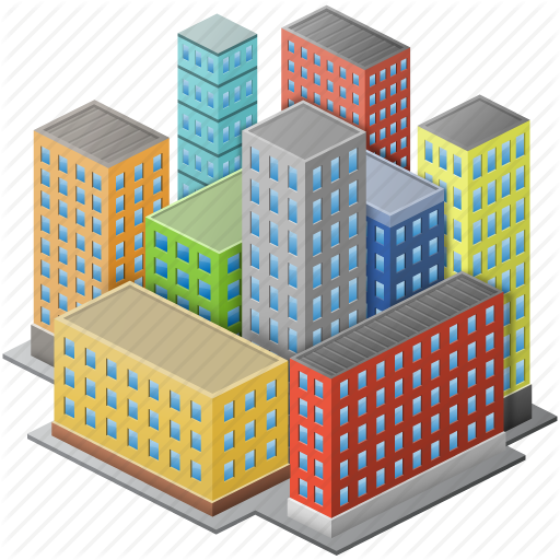 5 Building Data Center Icon Images