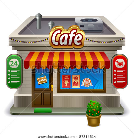 Coffee Shop Building Clip Art Coffee Shop Building Clip Art
